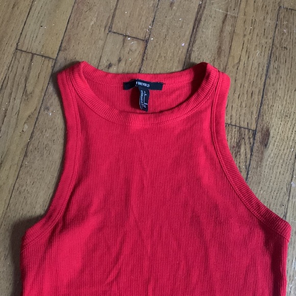 Red Tank Top Bodysuit - Picture 2 of 6